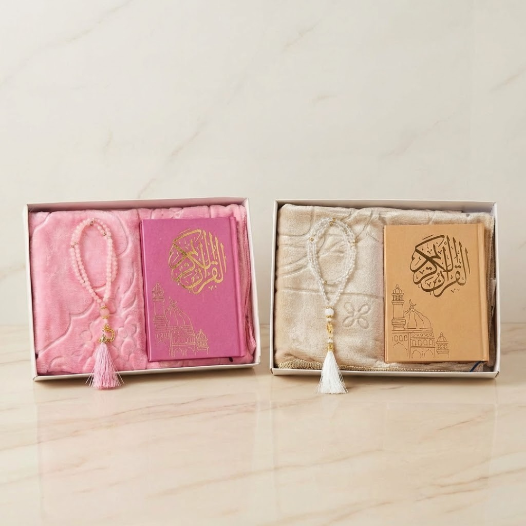 🎁 Coffret Cadeau Ramadan – Coran + Tapis de Prière + Tasbih